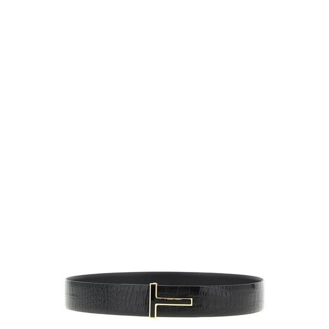 TOM FORD Black Embossed 40mm Reversible Belt New & Authentic