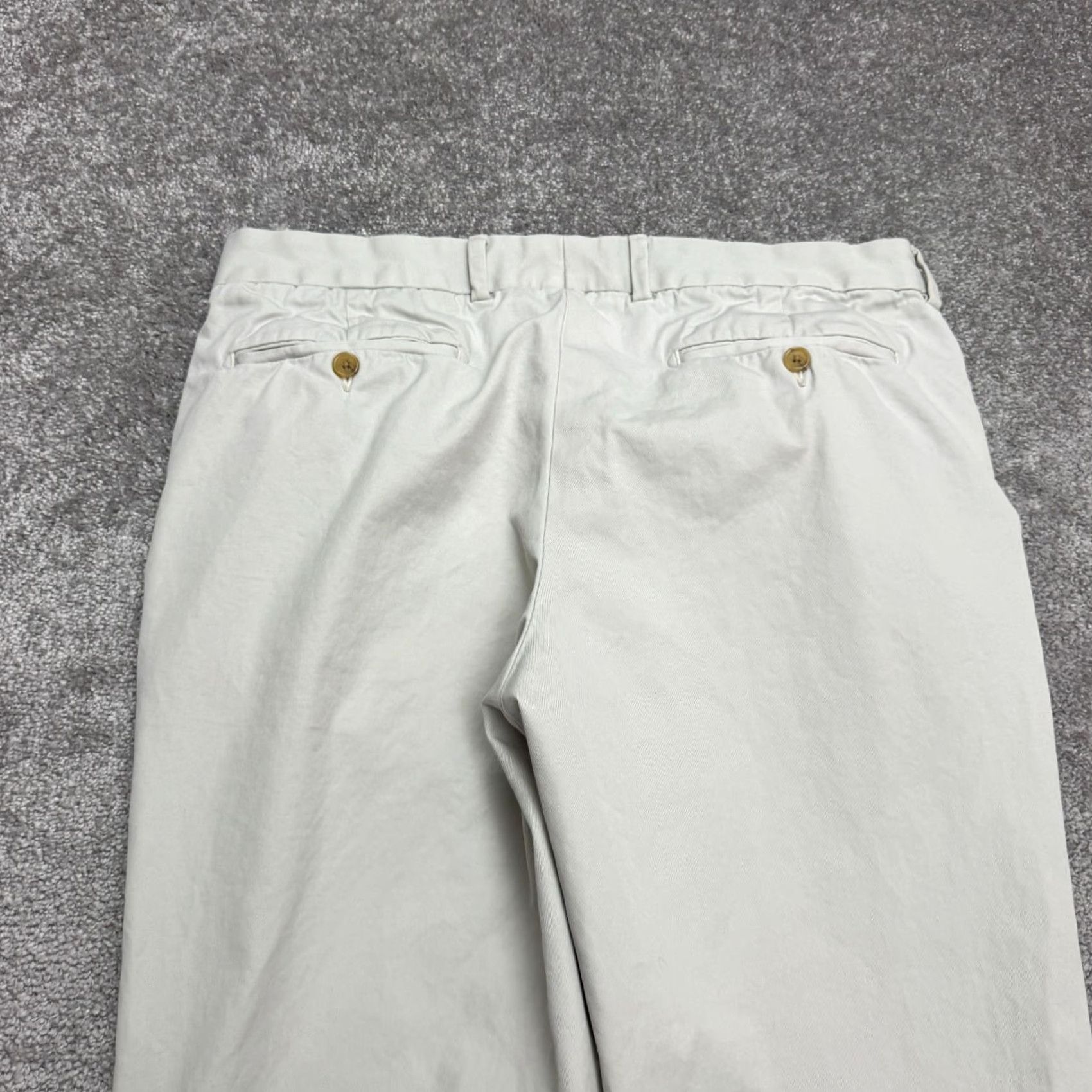 Nordstrom Nordstrom Chino Pants Mens 36x32 Beige 100% Cotton Straight Leg Stretch Casual Workwear Vintage: No Regular Slim Fit Mens Size US 36 / EU 52 - 3 Thumbnail