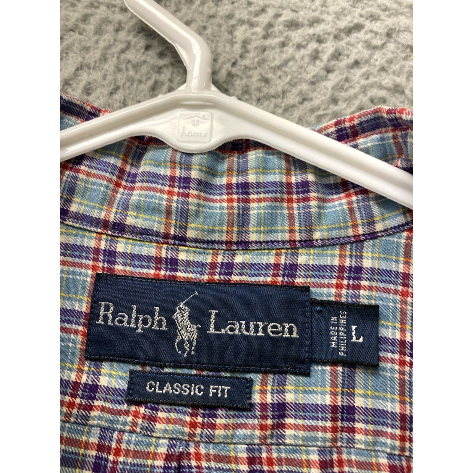 Ralph Lauren Ralph Lauren Plaid Dress Shirt Men Long Sleeve Button-Down Shirt L Red Multicolor Size US L / EU 52-54 / 3 - 4 Thumbnail