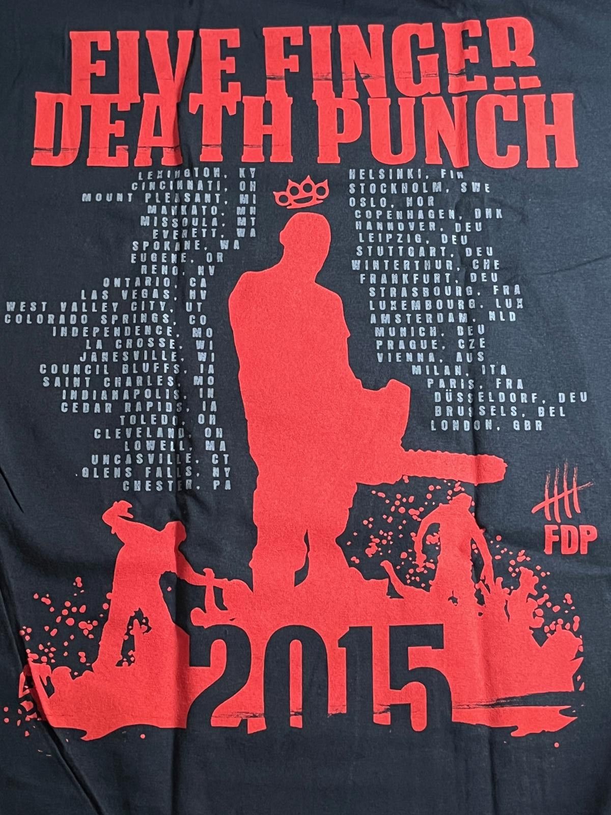Designer Five Finger Death Punch T-shirt FFDP Got Your Six 2015 Tour Size US M / EU 48-50 / 2 - 6 Thumbnail