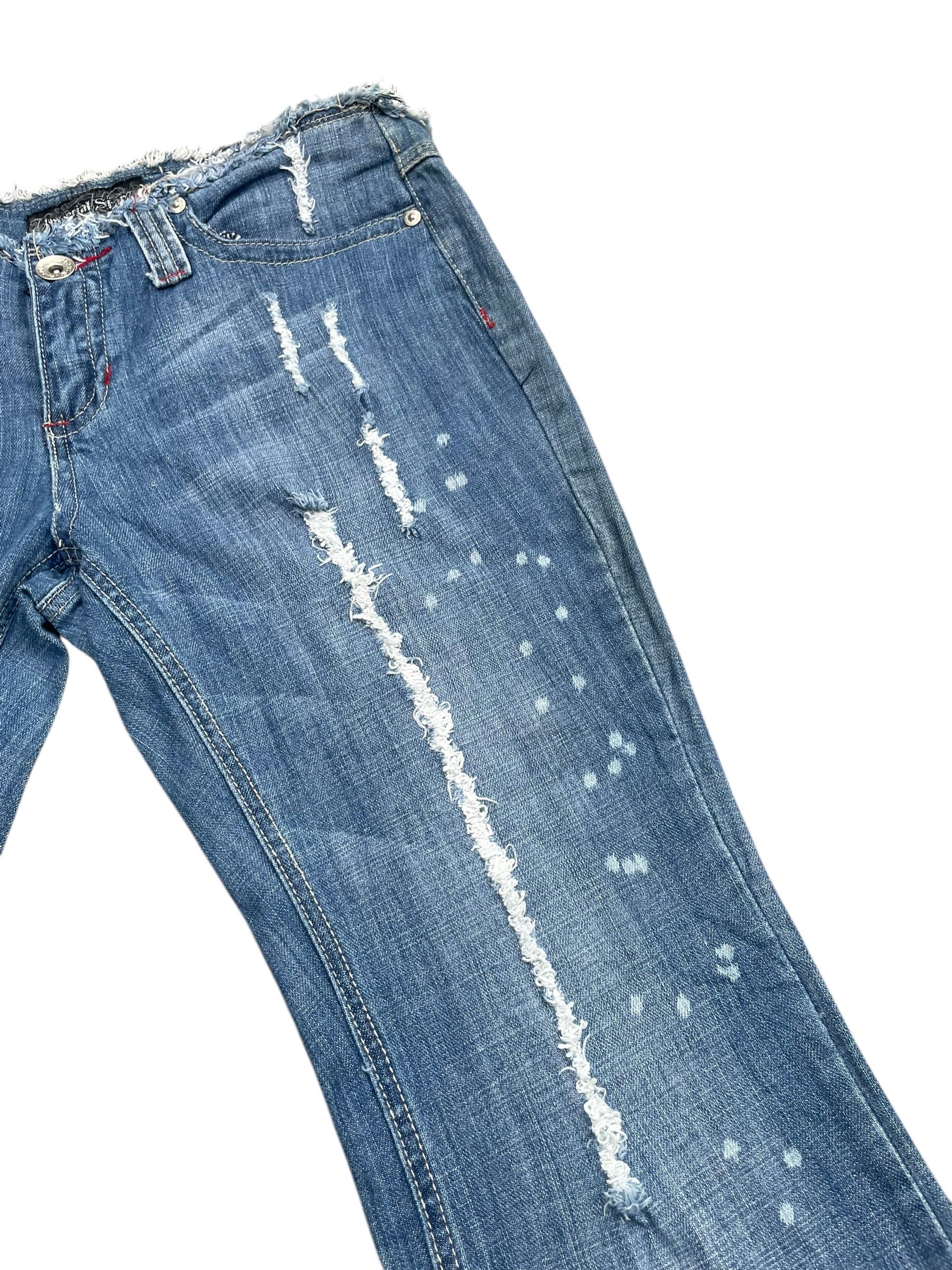 Imperial Imperial Star Flare Distresed Denim Size 33" - 6 Thumbnail