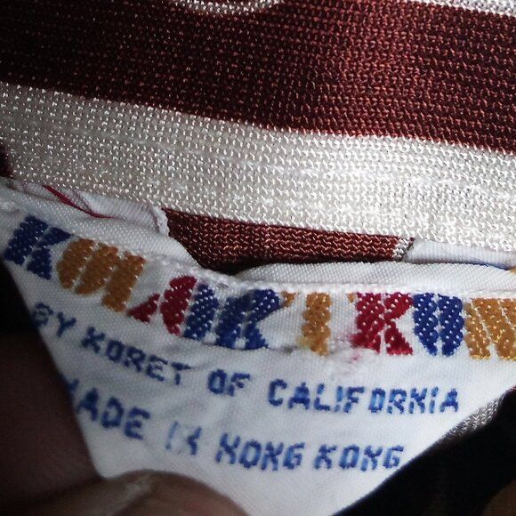 Other Vintage MCM Koret Kolortron Op Art Polyester Disco Shirt Size US L / EU 52-54 / 3 - 4 Thumbnail