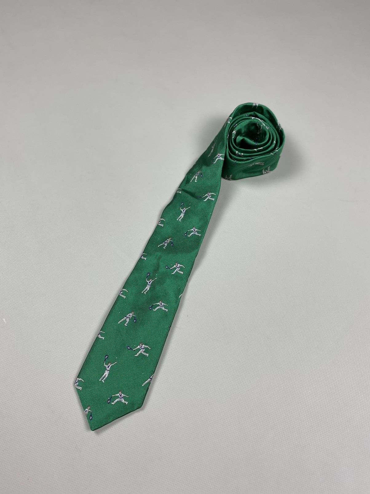 Hackett Hackett London Tennis Pattern silk tie Size ONE SIZE - 15 Thumbnail