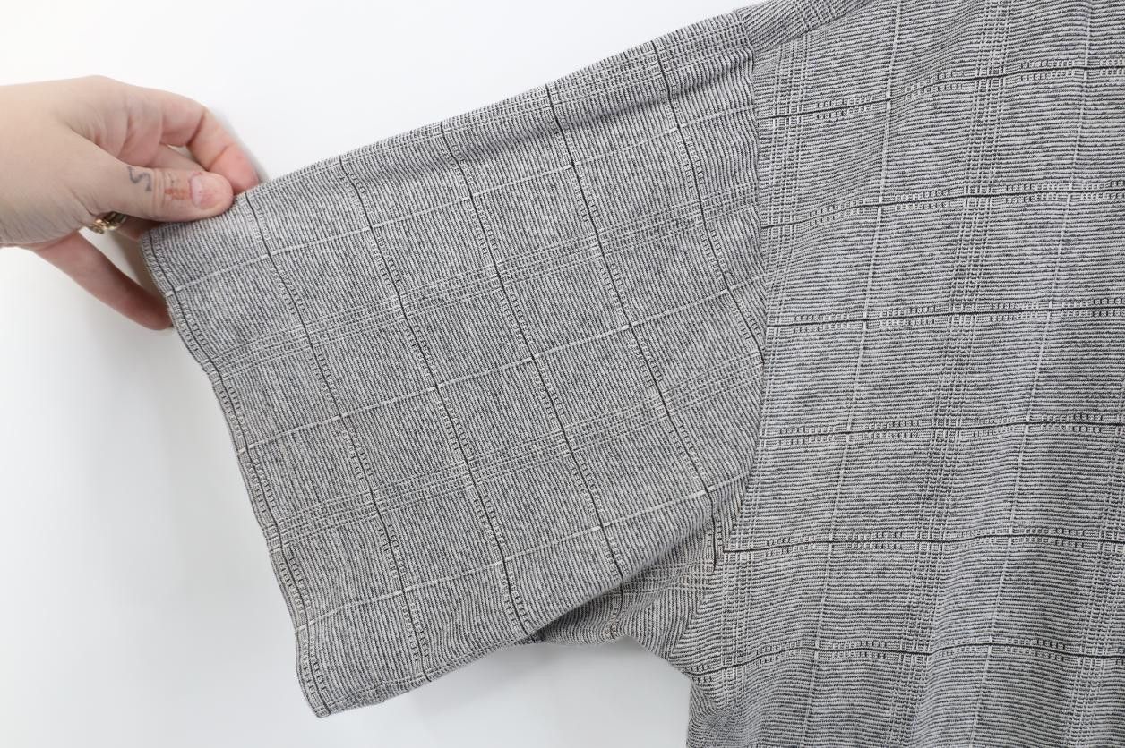 Vintage Vintage 90s Streetwear Checkered Knit Polo Shirt Gray Size US L / EU 52-54 / 3 - 10 Thumbnail