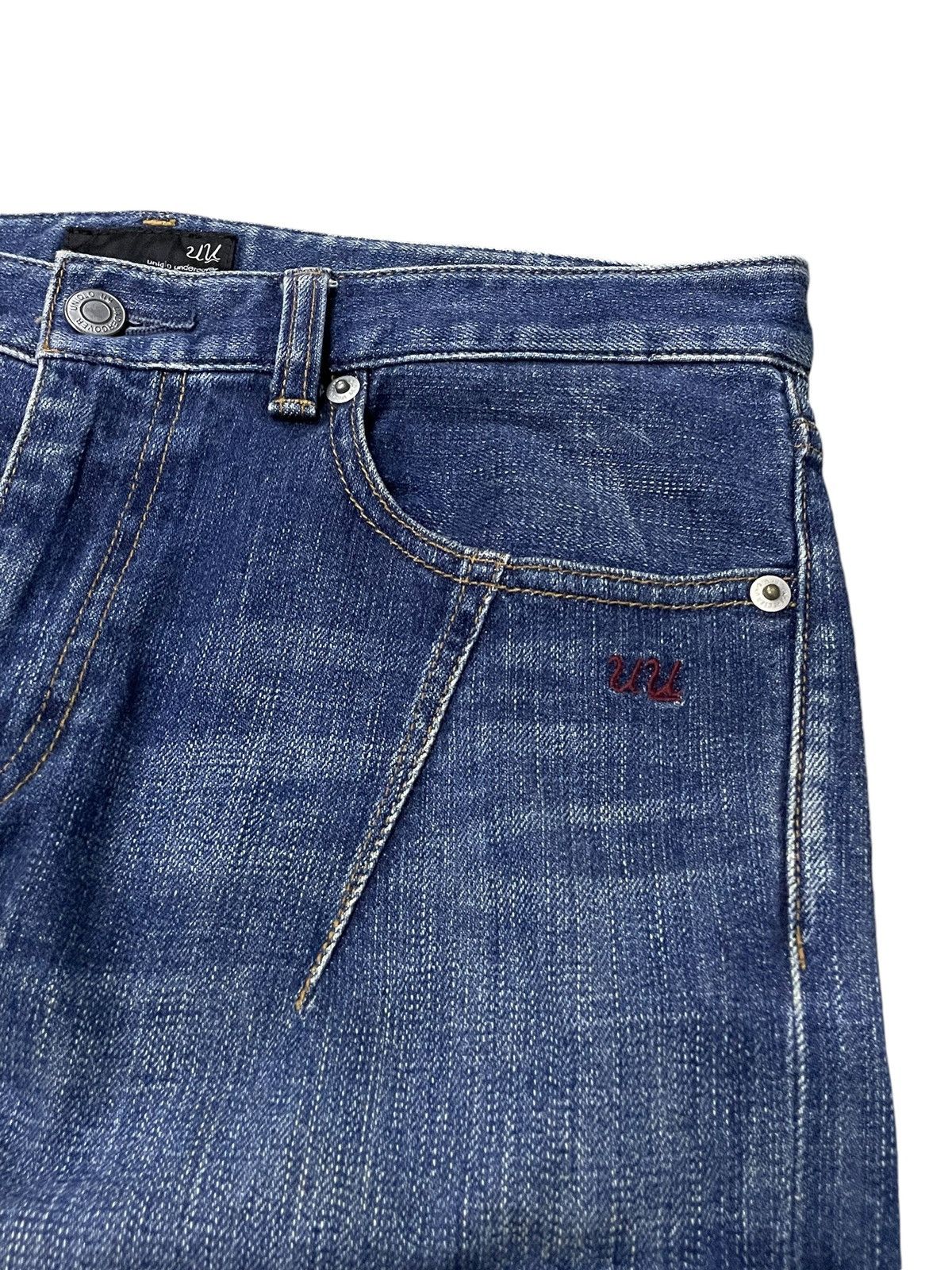 Jun Takahashi × Undercover × Uniqlo Undercover X Uniqlo UU Skinny Cargo Denim Pants Size US 30 / EU 46 - 6 Thumbnail