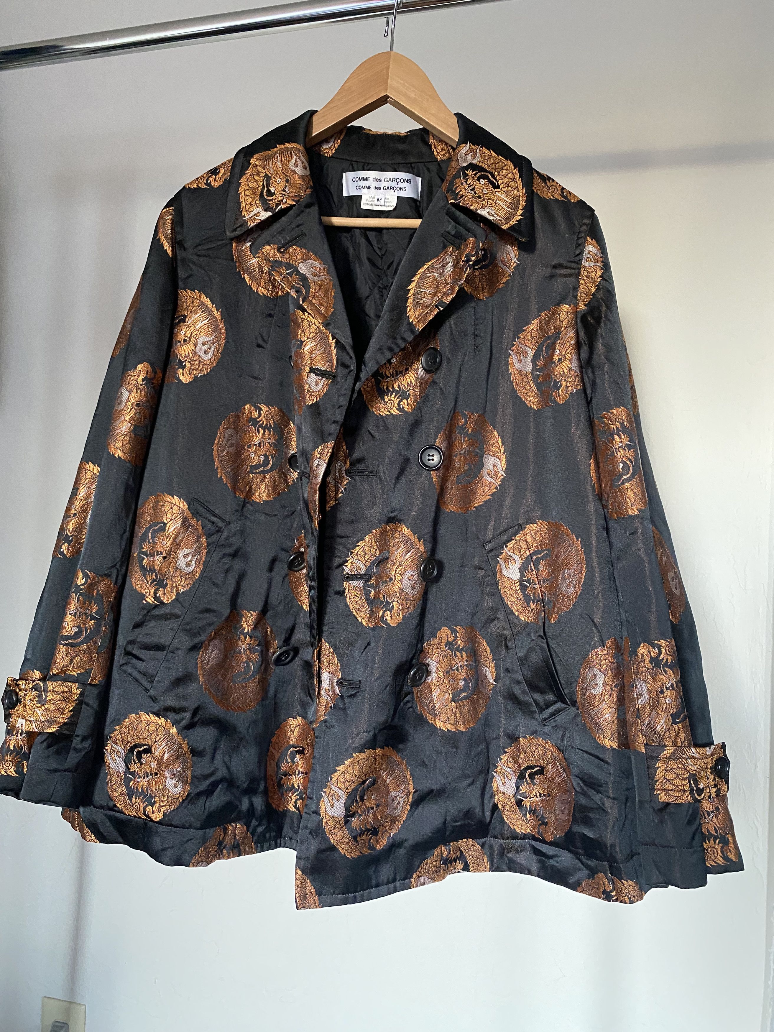 Comme des Garcons RARE Comme Des Garcons Dragon Brocade Quilted Tent Jacket Size US M / EU 48-50 / 2 - 1 Thumbnail