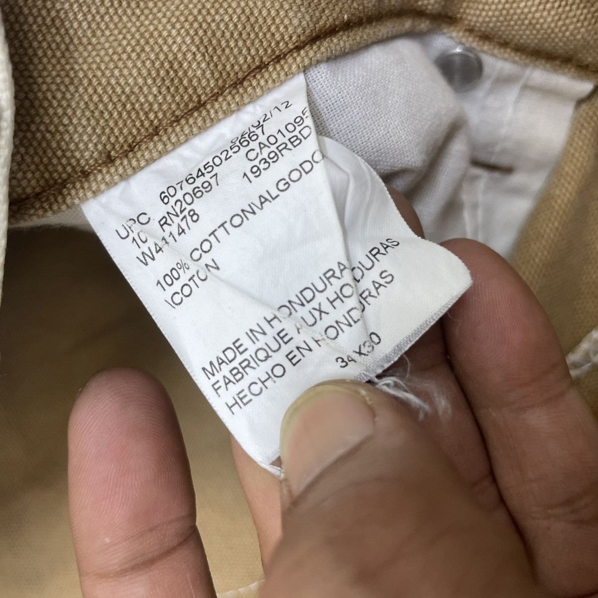 Dickies 💥Vintage Faded Dickies Carpenter Worker Pants Size US 35 - 8 Thumbnail