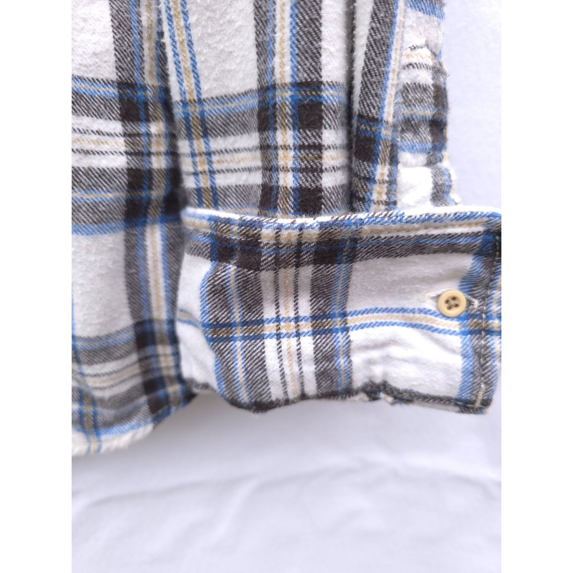 American Eagle Outfitters American Eagle Outfitters Plaid Button-Up Shirt S/P Blue Whi Size S / US 4 / IT 40 - 6 Thumbnail