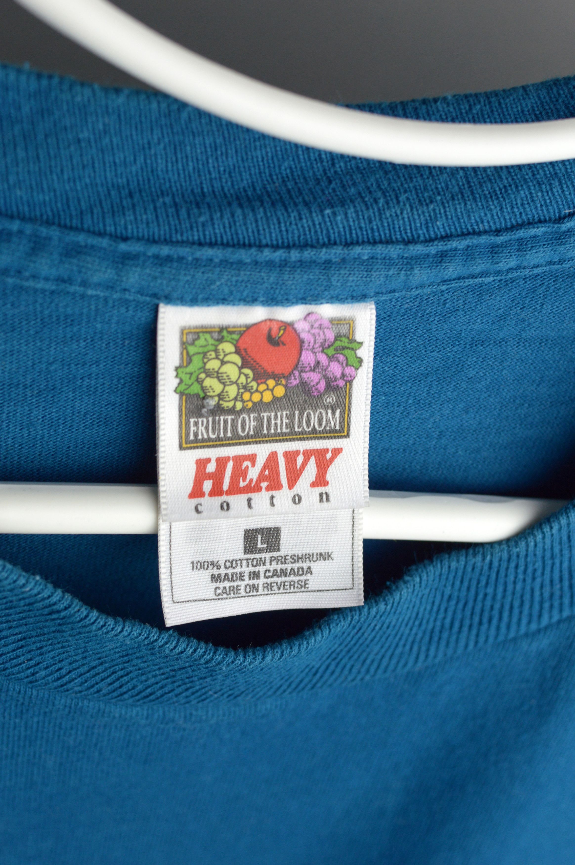 Fruit Of The Loom Vintage Fruit Of The Loom blank t shirt Size US L / EU 52-54 / 3 - 3 Thumbnail