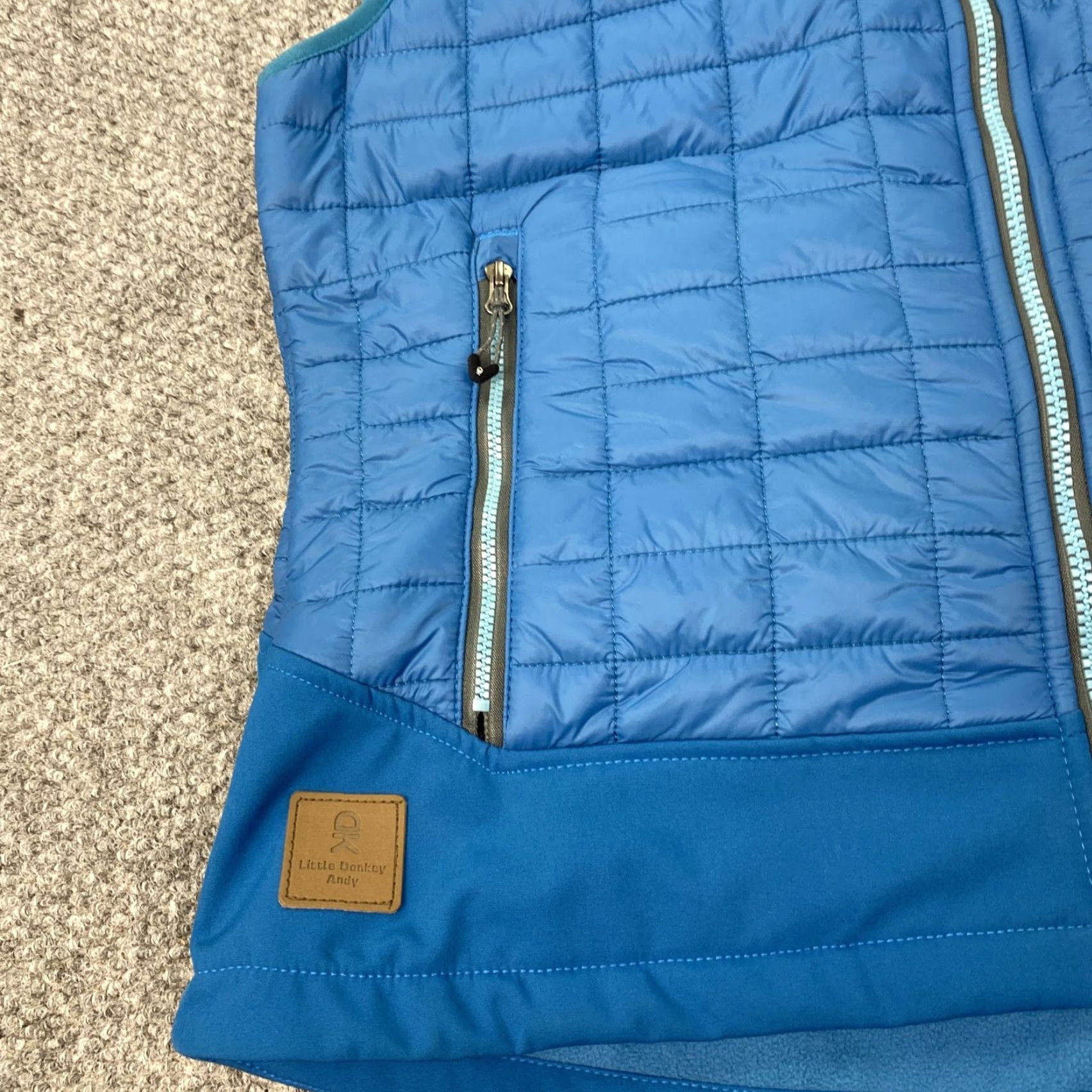 Vintage VINTAGE Little Donkey Andy Vest Womens XL Blue Quilted Softshell Insulated Hybrid Zip Size XL / US 12-14 / IT 48-50 - 5 Thumbnail