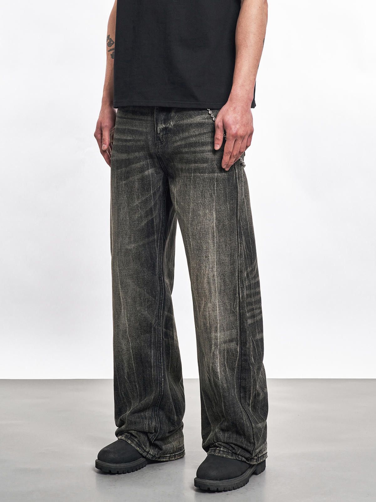 Vintage Wide Leg Flare Jeans Size US 32 / EU 48 - 2 Thumbnail