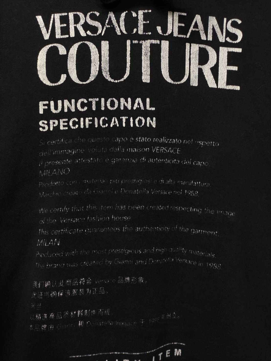 Versace Jeans Couture Vtg Versace Jeans Couture " Functional Specification " Size US XL / EU 56 / 4 - 3 Thumbnail