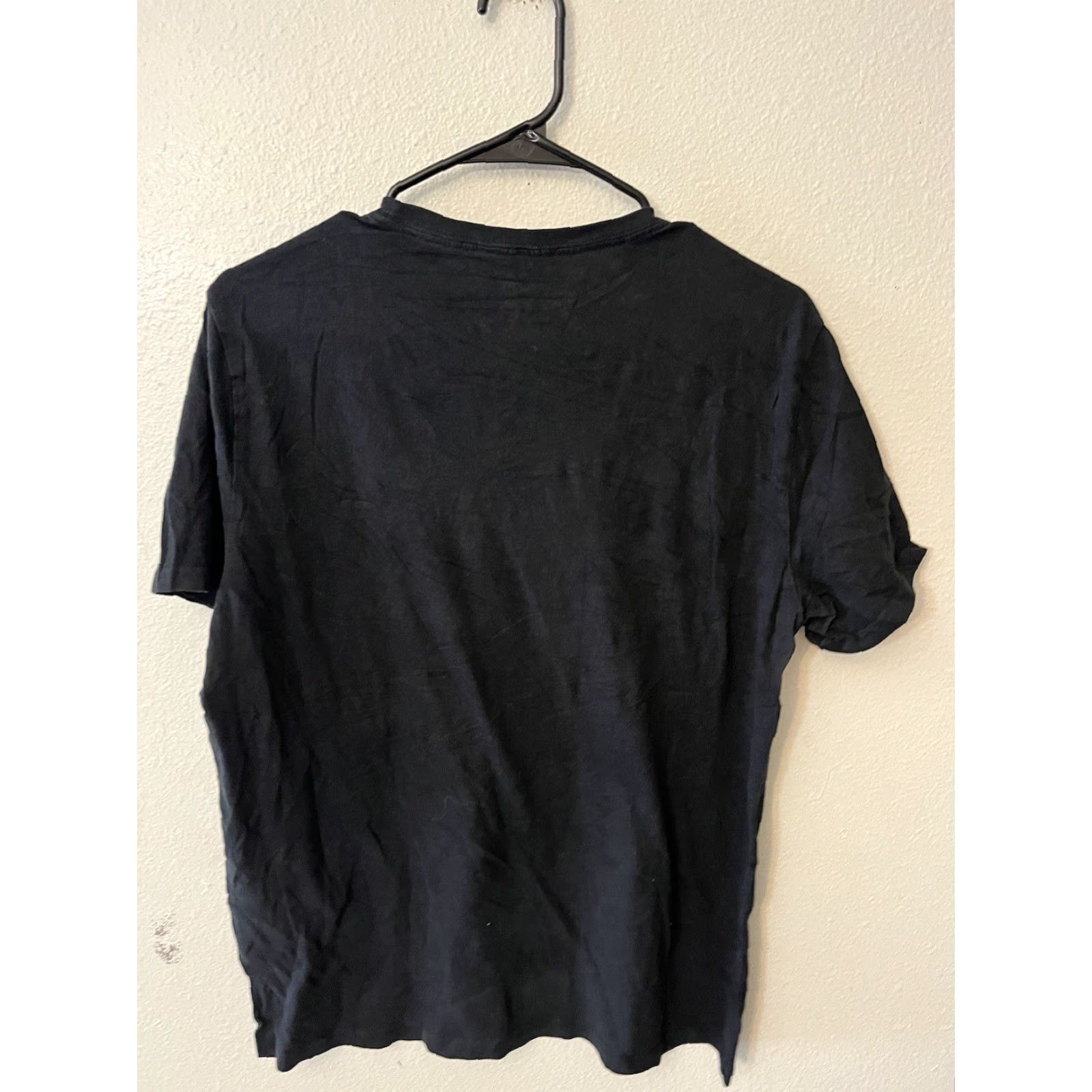 Express VINTAGE Express Shirt Men Medium Black Graphic Print Crew Neck Short Sleeve Slim - Express Outlet - 100% Cotton Size US M / EU 48-50 / 2 - 3 Thumbnail