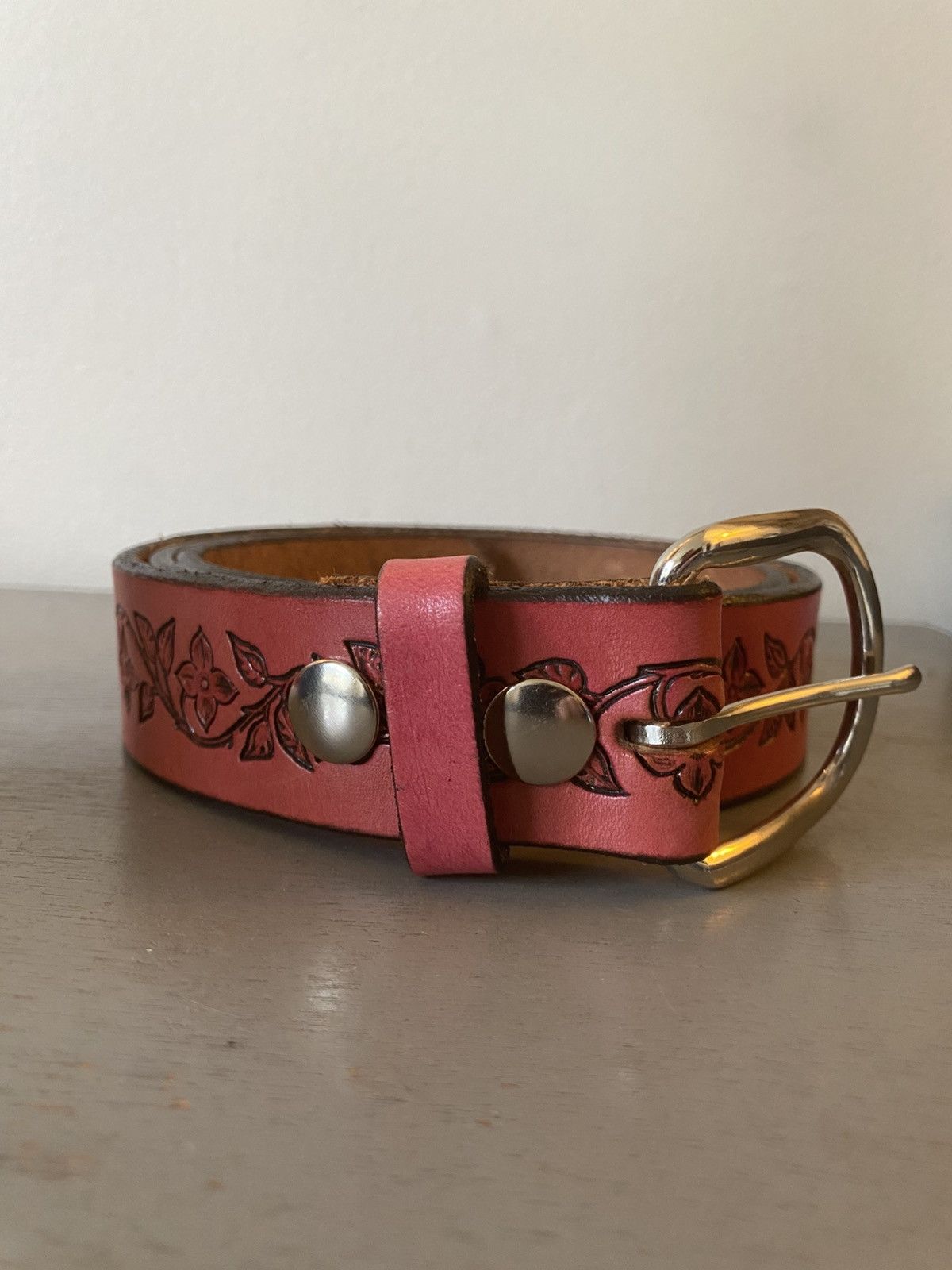Vintage Floral Pattern Belt Size ONE SIZE - 1 Thumbnail