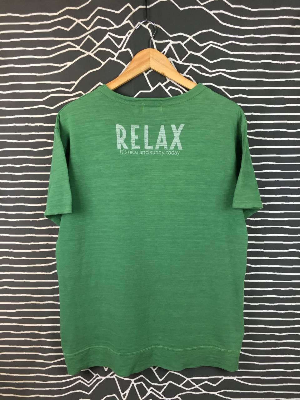 Japanese Brand U.M.I. Sunrise "How Zit" Surf Aesthetic Slub Knit Tee Size US L / EU 52-54 / 3 - 5 Thumbnail