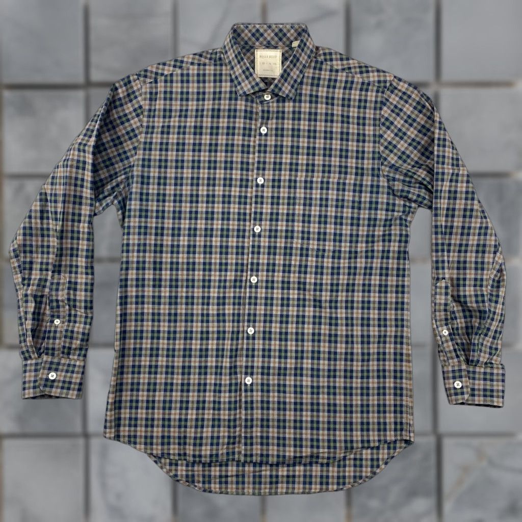 Billy Reid Billy Reid Shirt Mens Medium Gingham Plaid Long Sleeve Button Up 100% Cottton Size US M / EU 48-50 / 2 - 1 Thumbnail