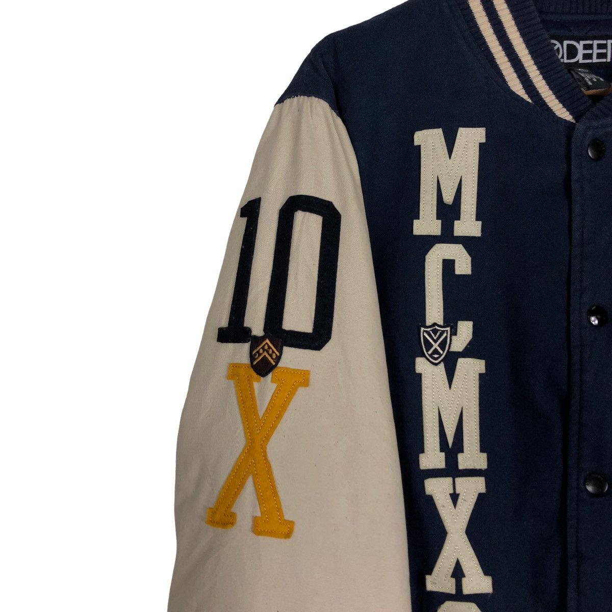 Japanese Brand 🔥Vtg Varsity Jacket 10Deep Japan Big Logo Spell Out Size US XL / EU 56 / 4 - 4 Thumbnail