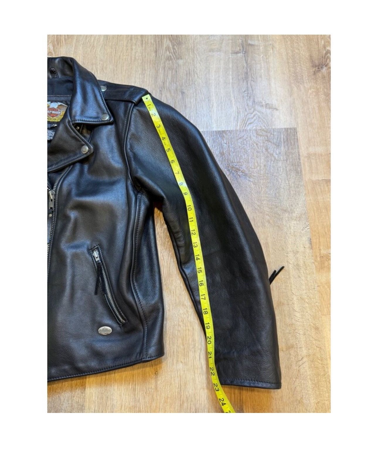 Harley Davidson Vintage Harley Davidson Womens Leather Jacket Size US L / EU 52-54 / 3 - 6 Thumbnail