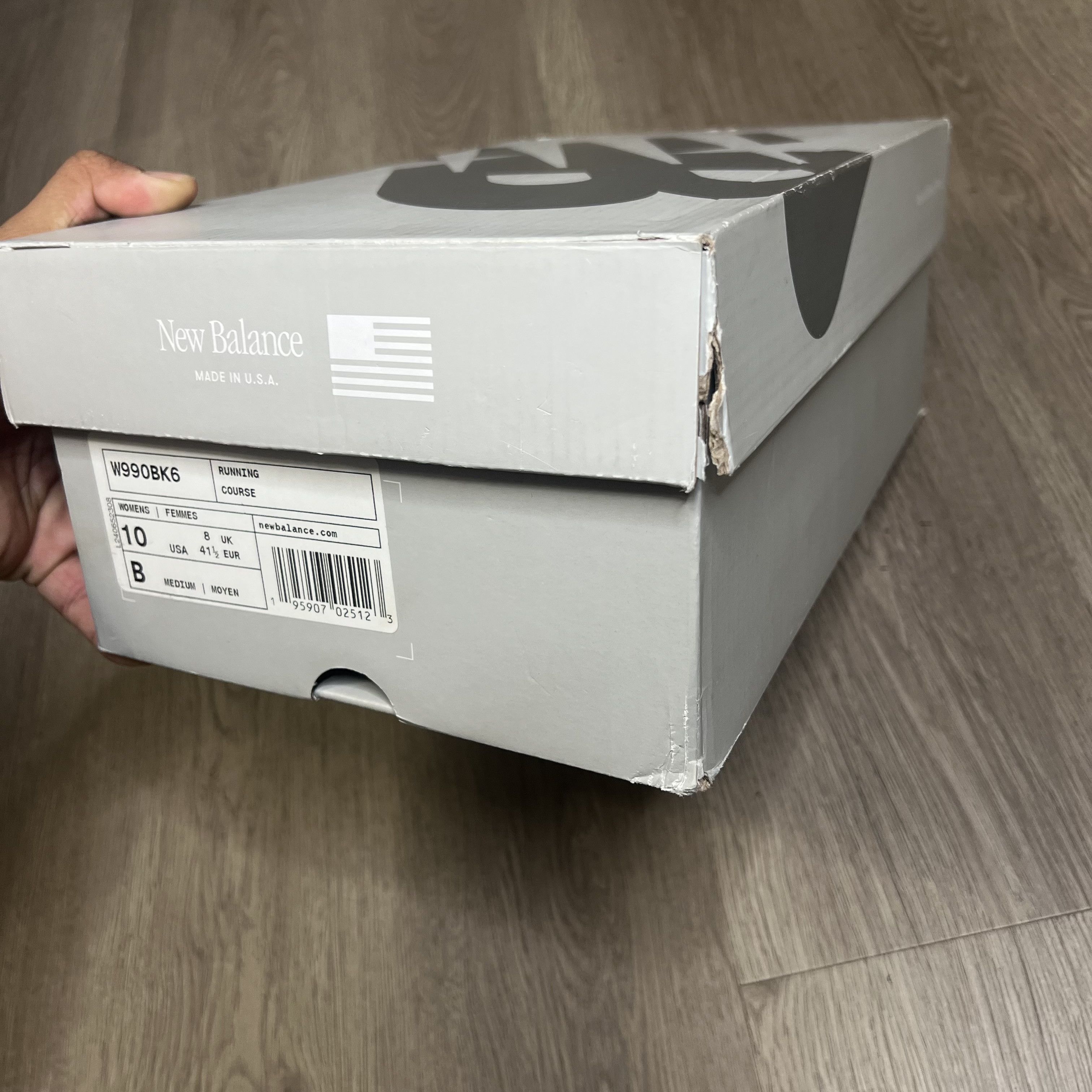 New Balance 990v6 MiUSA Black Grey White (Women's)
