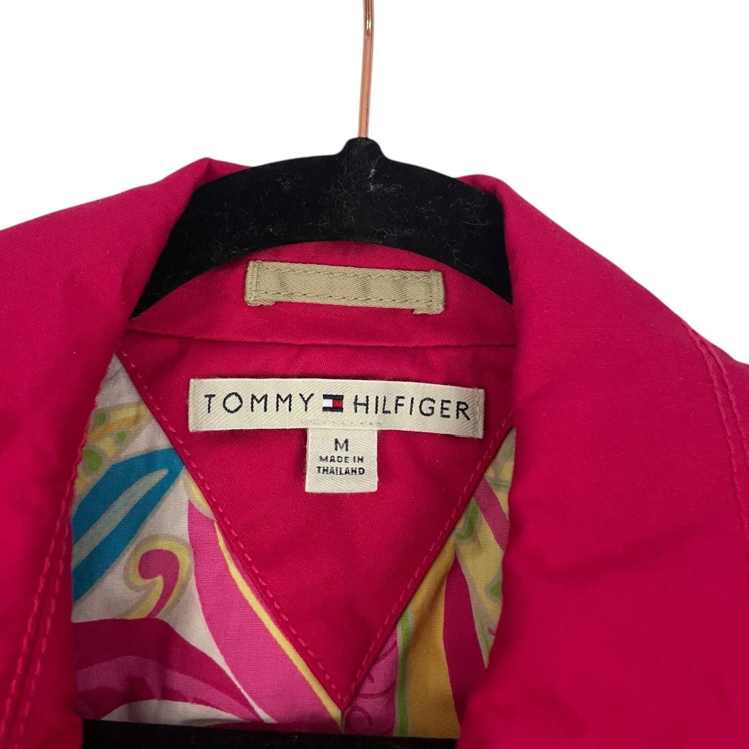 Tommy Hilfiger Tommy Hilfiger Vibrant Pink Button Down Collared Coat Size M / US 6-8 / IT 42-44 - 11 Thumbnail