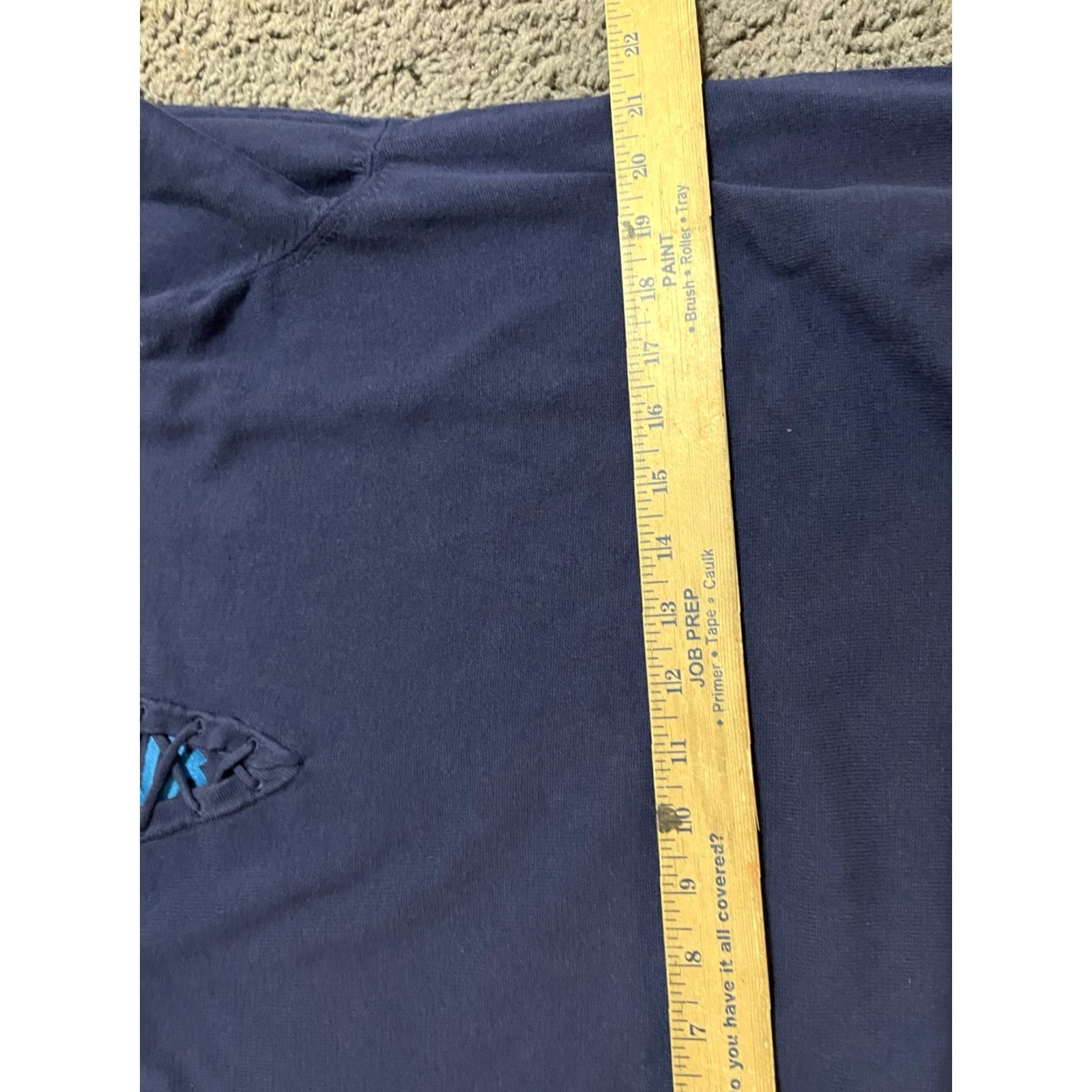 Armani Exchange VINTAGE Armani Exchange A/X Women's XL Long Sleeve Crew Neck Sweater Wool Blend Navy Blue Pullover Size XL / US 12-14 / IT 48-50 - 4 Thumbnail