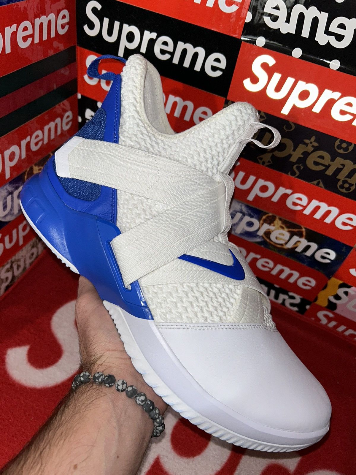 Nike Nike LeBron Soldier 12 TB 'White Game Royal' AT3872-107 13 Size US 13 / EU 46 - 8 Thumbnail