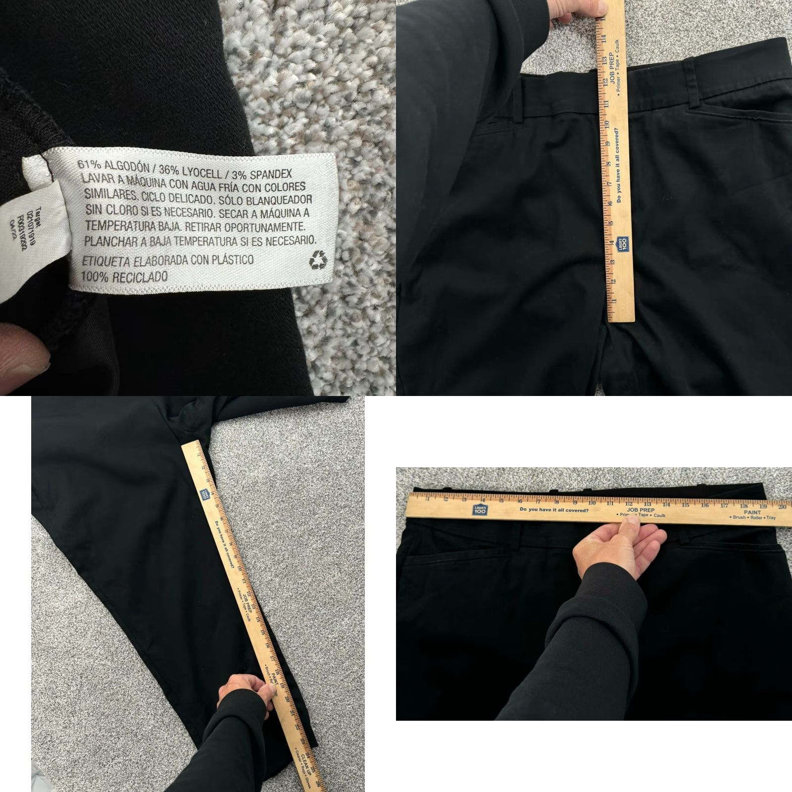 Vintage Ava & Viv Cropped Pants Women Size 17 Office Minimalist Preppy Stretch High Rise Womens Size 38" / US 16 / IT 52 - 8 Thumbnail