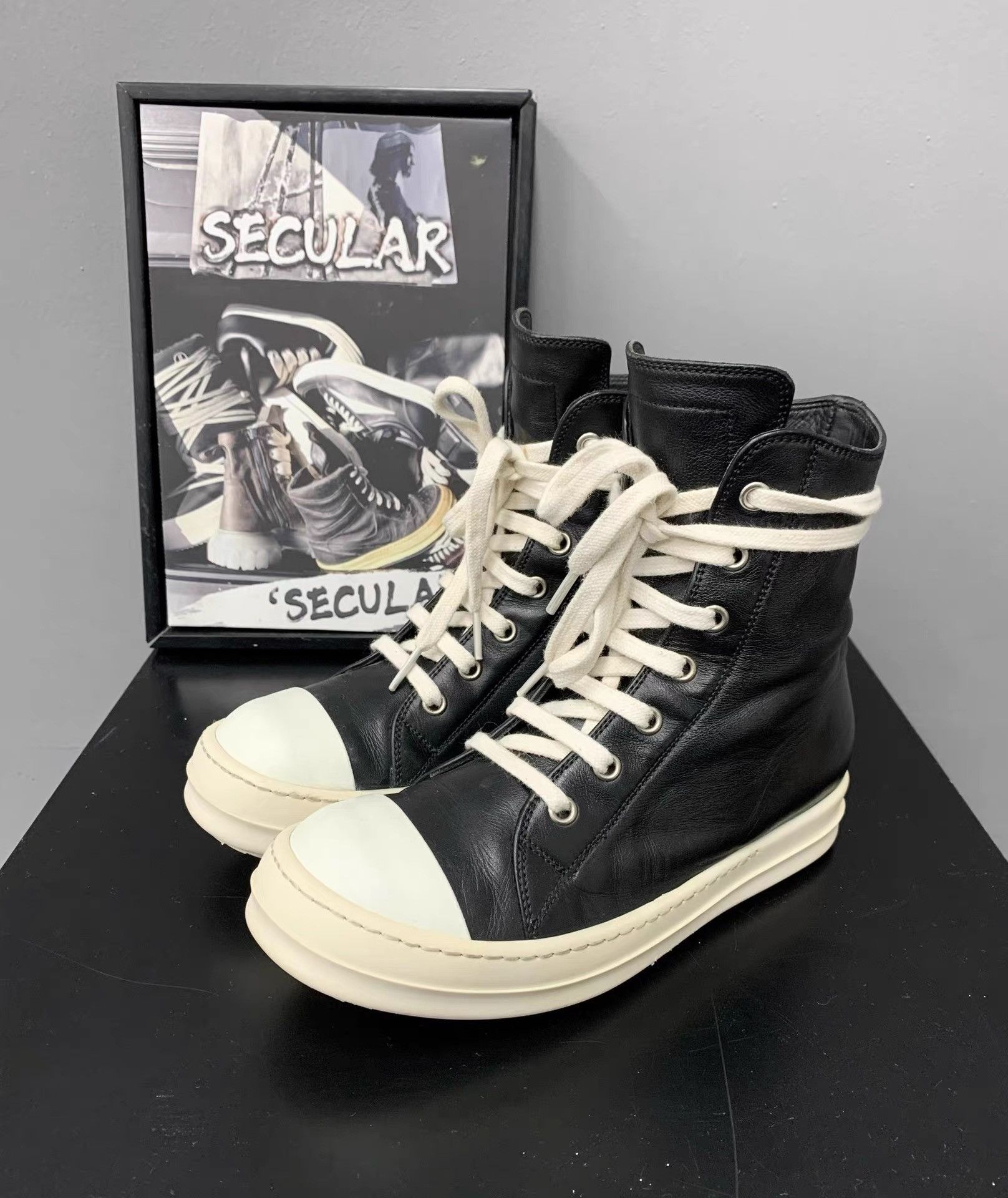Rick Owens Rick Owens Mainline Leather High-Top Big Converse K34 Size US 6 / IT 36 - 4 Thumbnail
