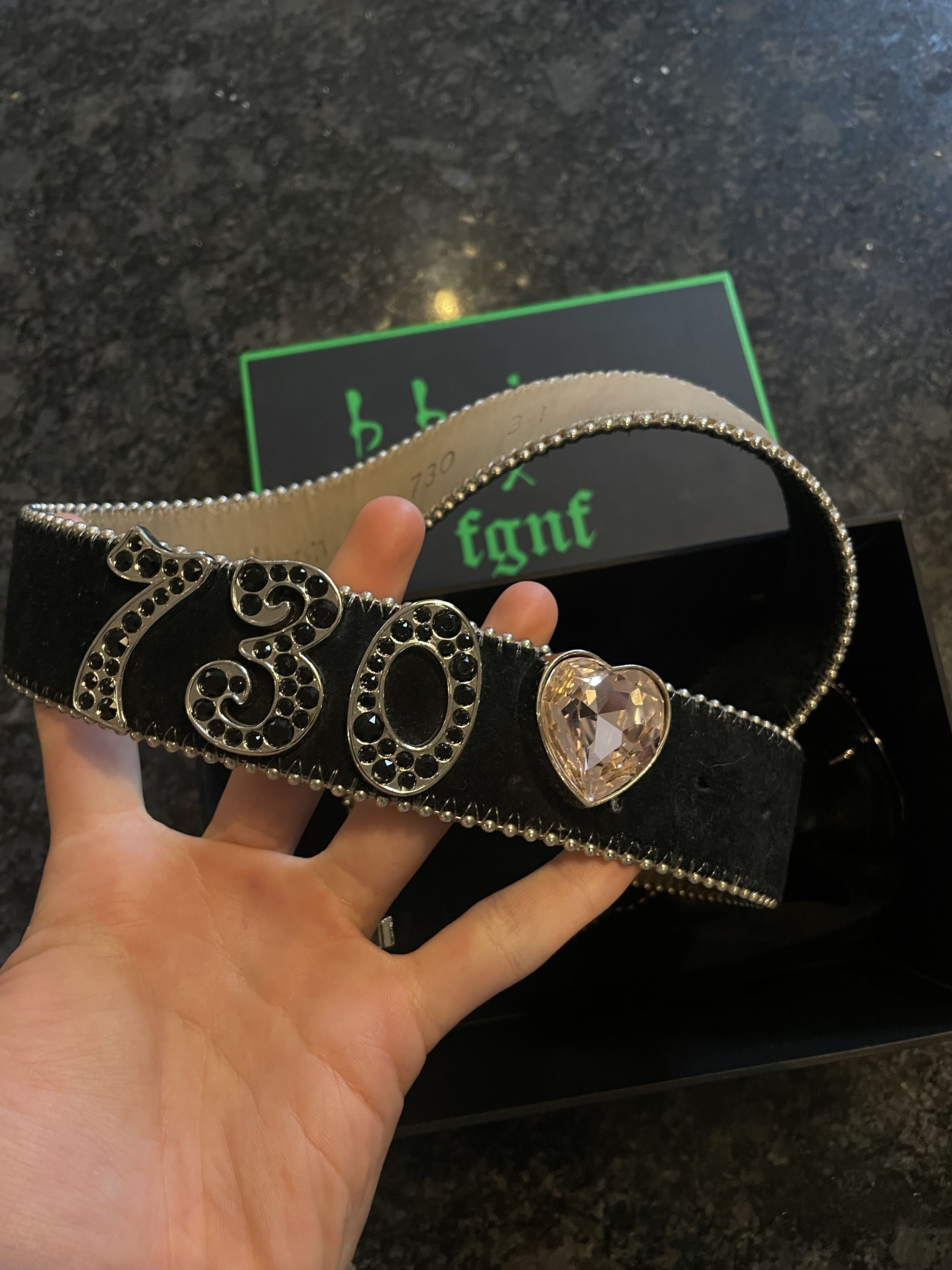 B.B. Simon FGNF (NITIN) x B.B. Simon “APU” Belt Black Size 34 - 2 Thumbnail
