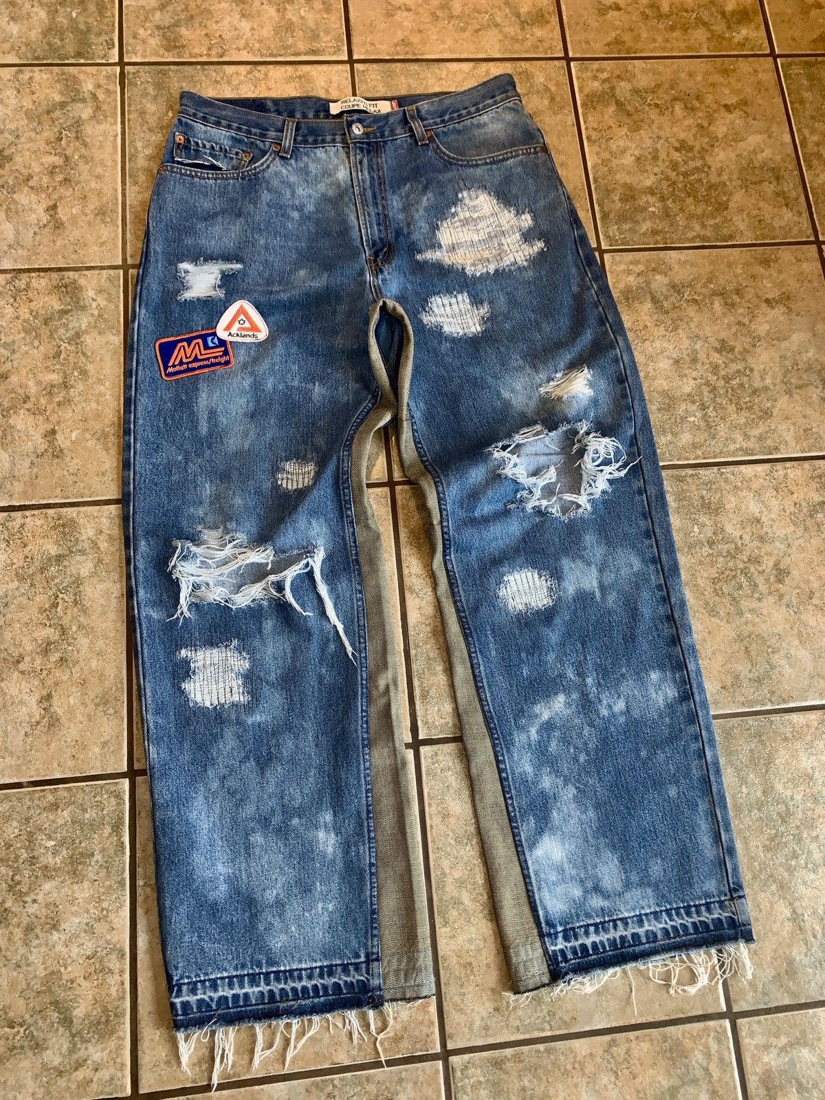 Levi's Vintage Clothing × Vintage Confidential Mafia Reworked Denim Jeans Size US 36 / EU 52 - 2 Thumbnail