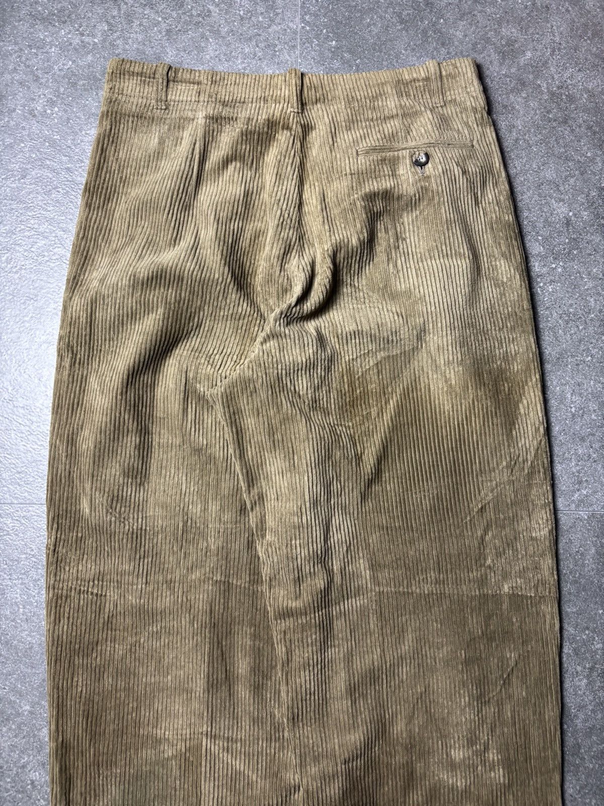 Emporio Armani 1990s Emporio Armani Corduroy Baggy Pants Size US 31 - 12 Thumbnail