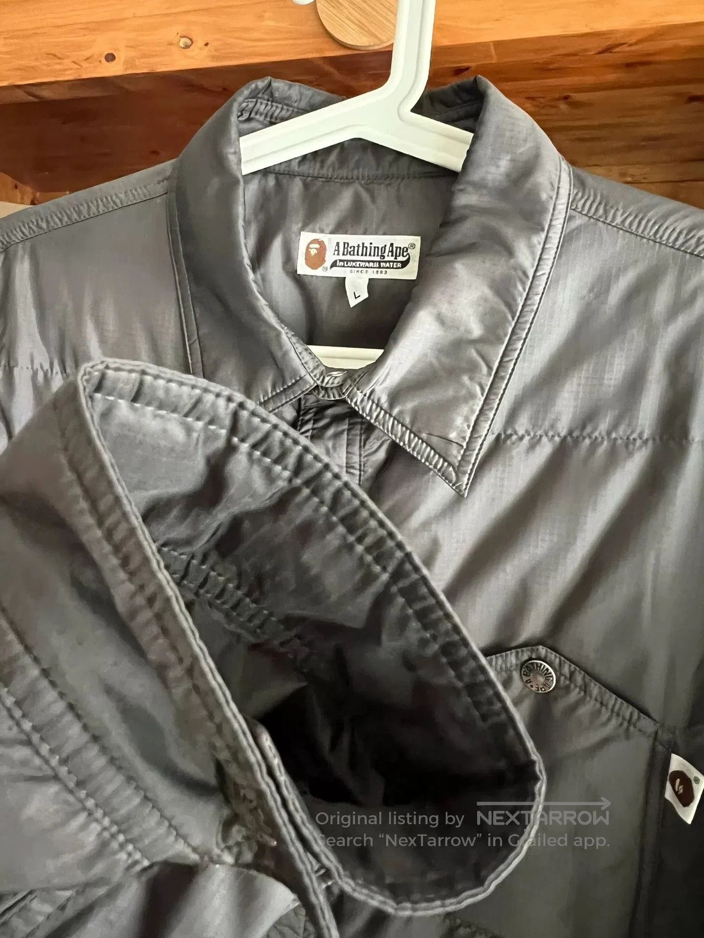 Bape A Bathing Ape Shirt Down Jacket. Size US L / EU 52-54 / 3 - 3 Thumbnail