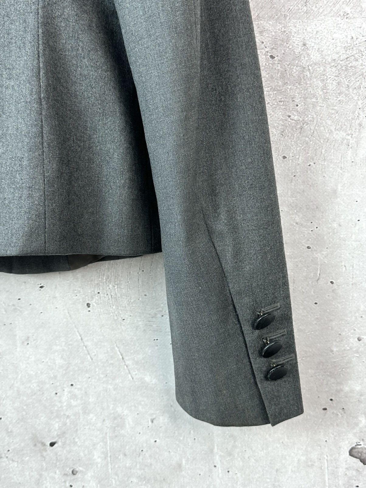 Moschino Vintage Moschino Made in Italy Wool Grey Blazer Jacket Size M / US 6-8 / IT 42-44 - 8 Thumbnail