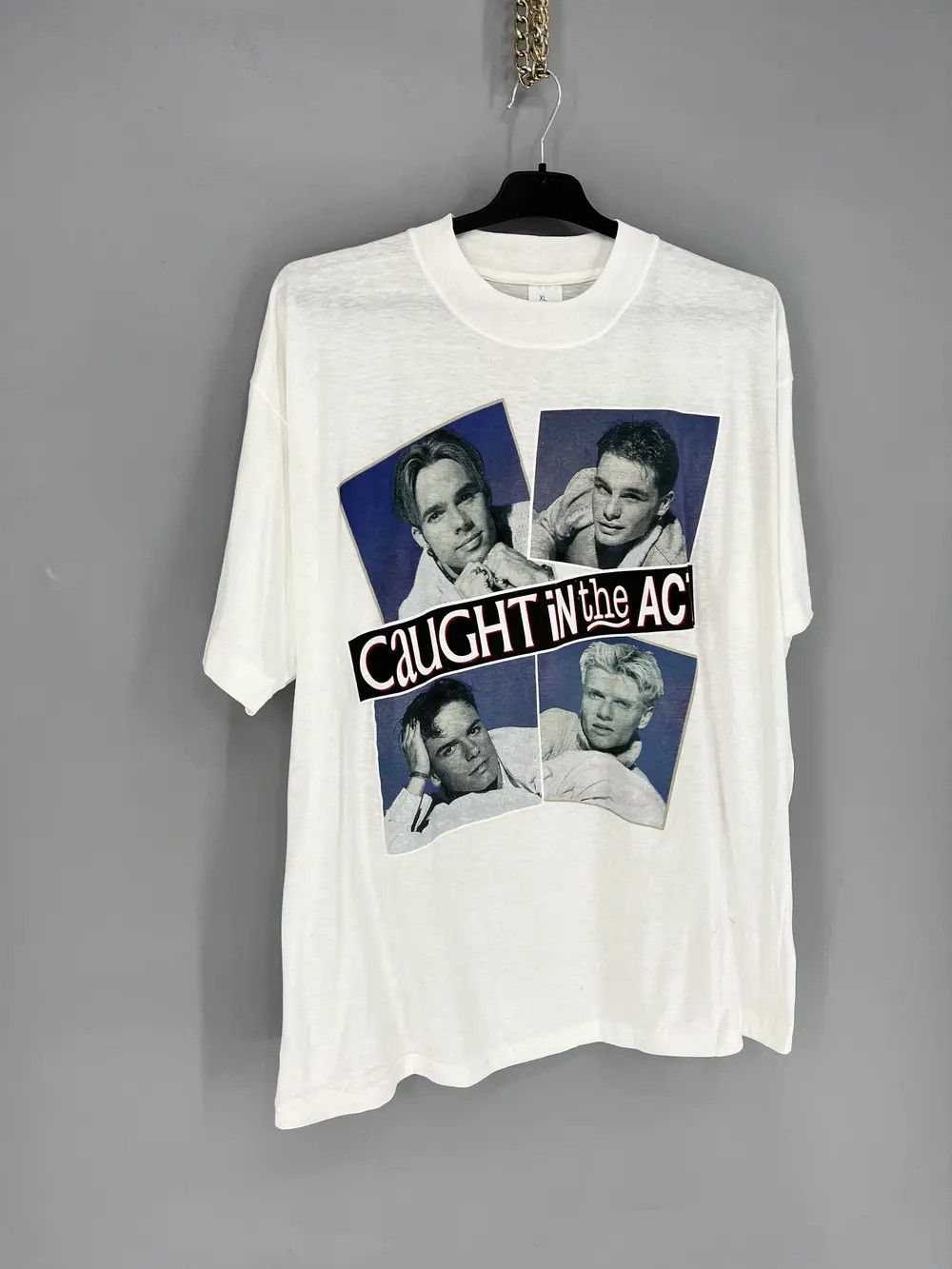 Band Tees Vintage 90's Caught In The Act Band Dance Pop Rock C.I.T.A Size US L / EU 52-54 / 3 - 2 Thumbnail