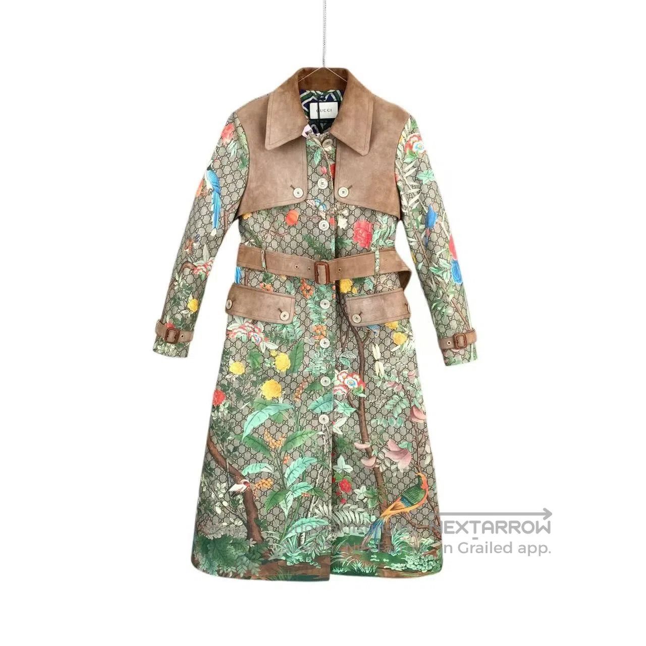 Gucci Guicci Belt double G full print coat| Size S / US 4 / IT 40 - 1 Thumbnail