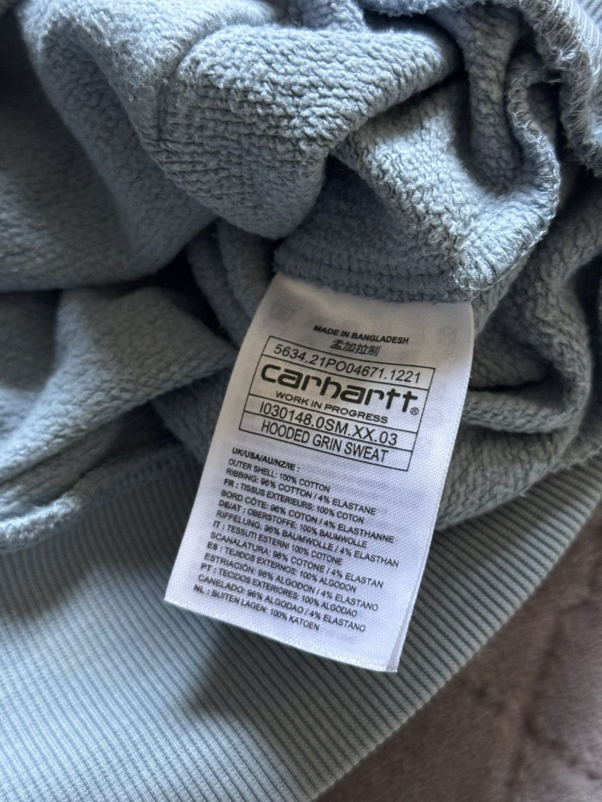 Carhartt × Carhartt Wip × Vintage Vintage Carhartt Wip Hooded Grin Sweat Hoodie Size US S / EU 44-46 / 1 - 13 Thumbnail