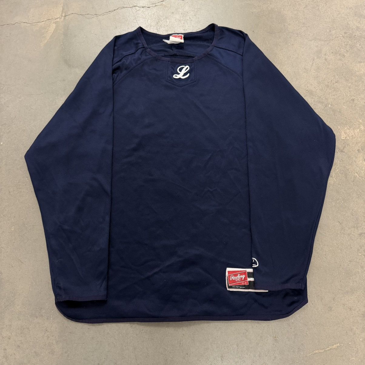 MLB Rawlings Baseball Jersey Shirt Navy Athletic Practice Size US M / EU 48-50 / 2 - 1 Thumbnail