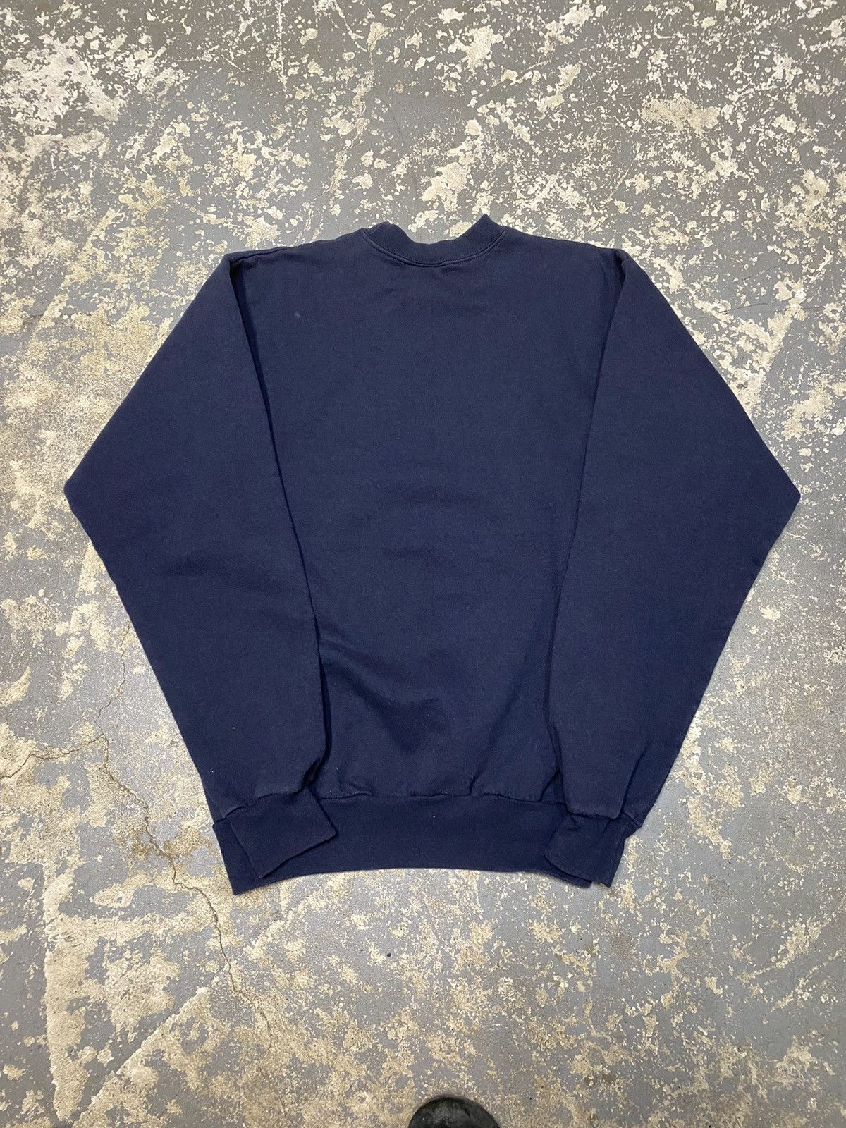 Hanes × Vintage Vintage Y2K Blank Black/Navy Pullover Crewneck Sweatshirt Size US S / EU 44-46 / 1 - 5 Thumbnail