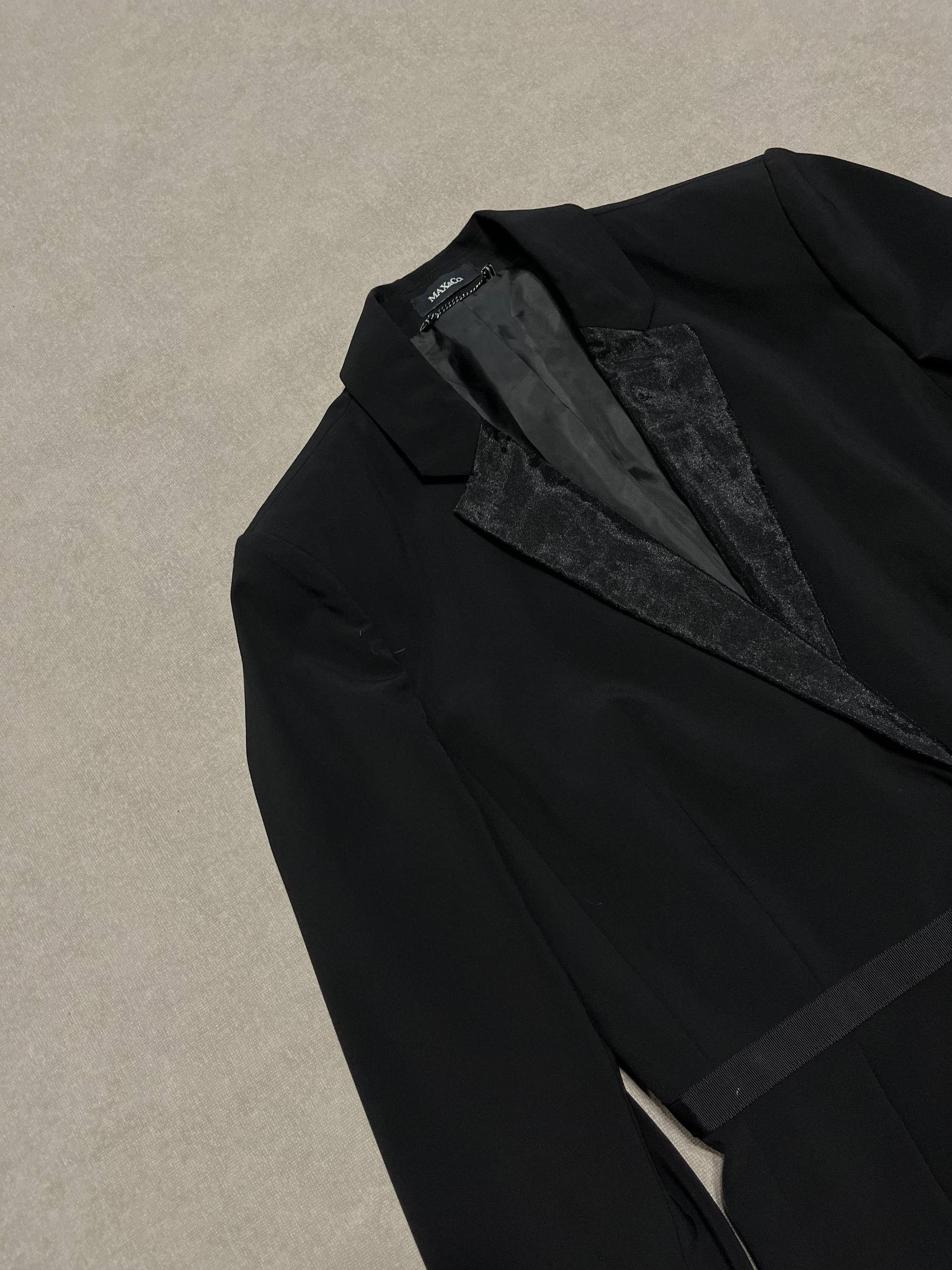 MAX&Co. Rare Max&Co. Womens Blazer Jacket Black Mara Vintage Size M / US 6-8 / IT 42-44 - 5 Thumbnail