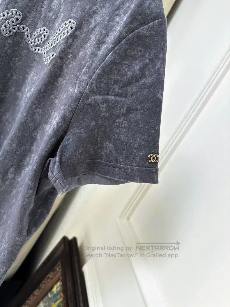 Chanel Chanel 20s spring and summer letter embroidery charcoal gr Size XS / US 0-2 / IT 36-38 - 7 Thumbnail