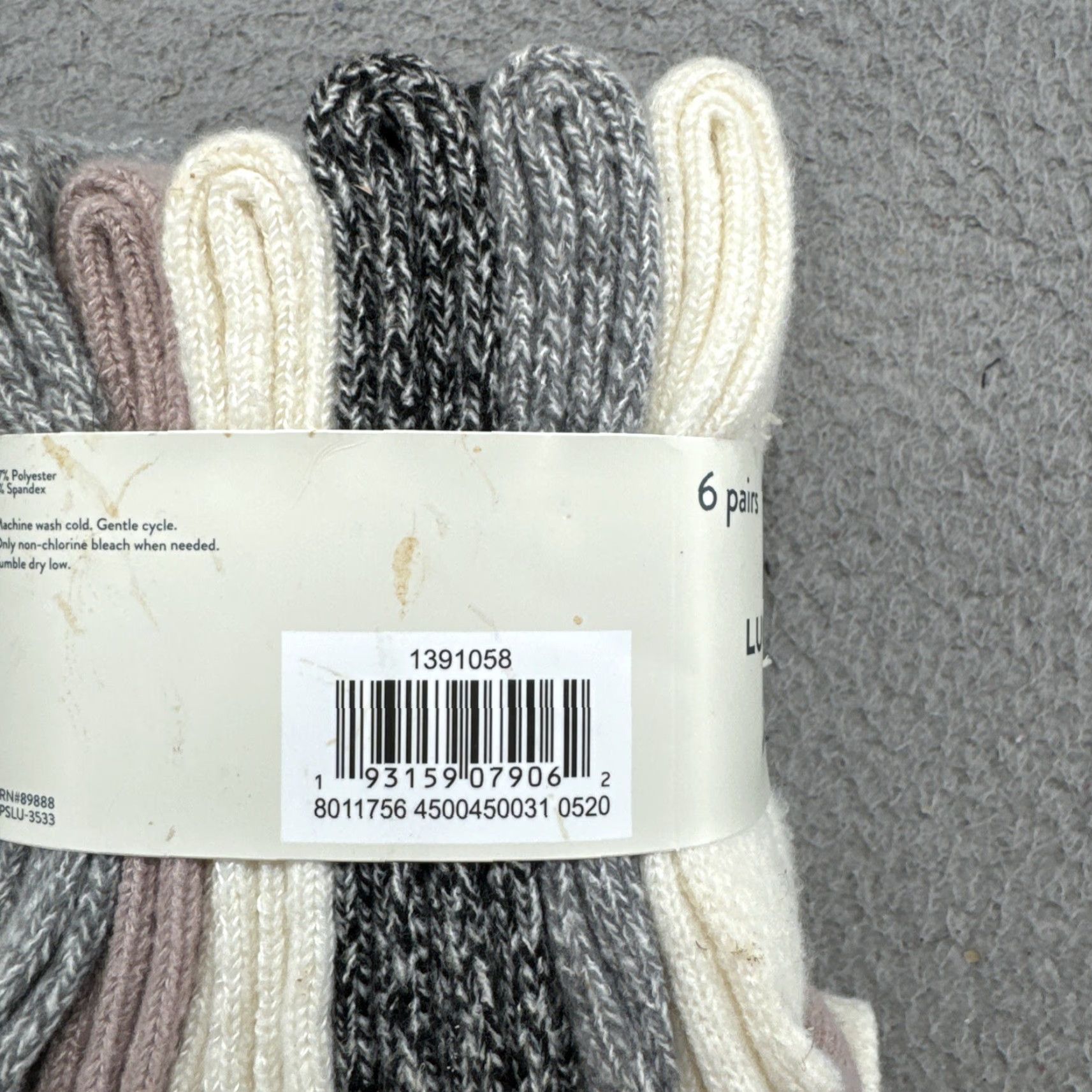 Lucky Brand Lucky Brand Ladies' Boot Crew Socks 6-Pair Pack Size 4-10 Multicolor Polyester Blend Crew Socks Women Fall Winter Super Soft Opaque Mid Calf 6 Pairs Size US 4 / IT 34 - 5 Thumbnail