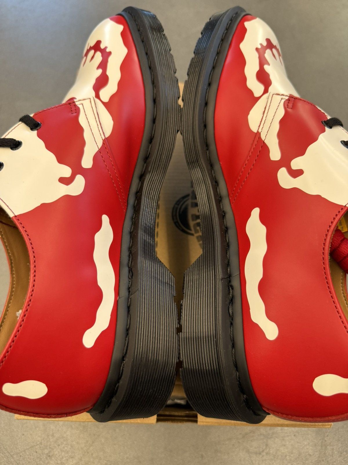 Supreme Dr. Martens 1461 3-Eye Shoes Supreme Skull Red Size US 9 / EU 42 - 3 Thumbnail
