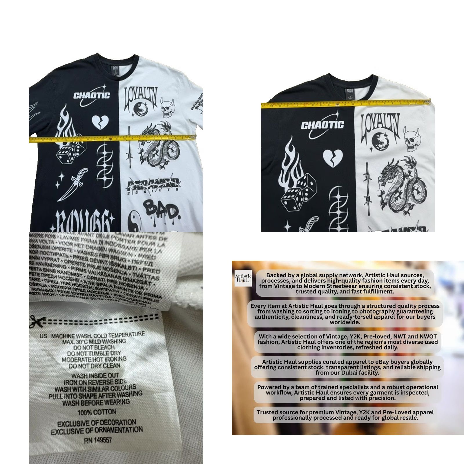 Vintage Black Squad Men's Graphic T-Shirt Black White Size L Streetwear Size US L / EU 52-54 / 3 - 8 Thumbnail