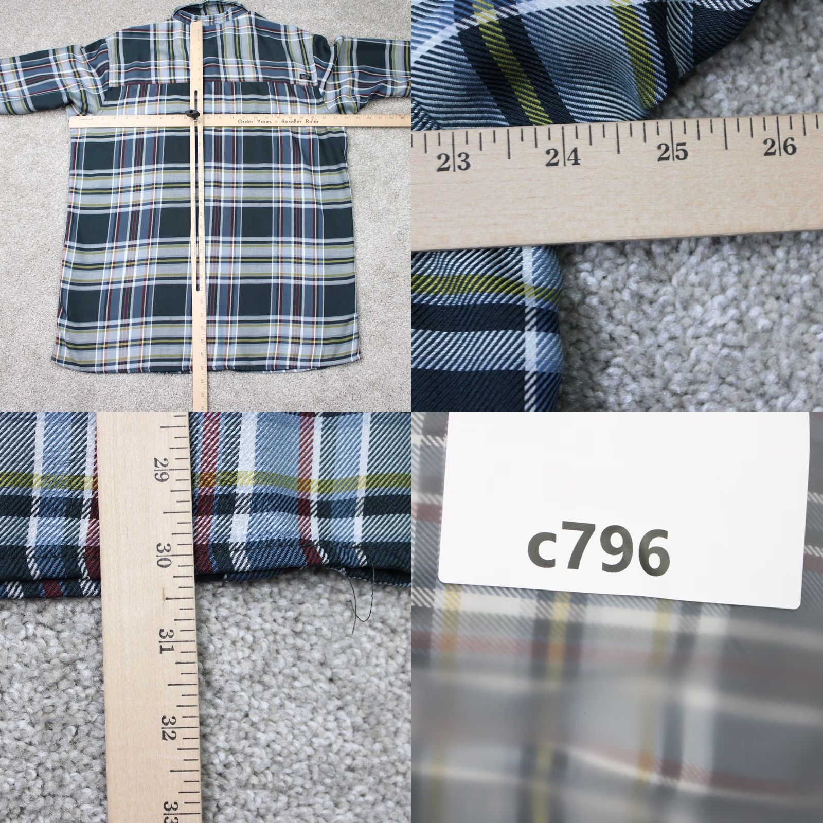 Mountain Hardwear Mountain Hardwear Shirt Mens Large Trekkin Flannel Long Sleeve Button-Up Plaid Green Cotton Polyester Casual Workwear Outdoors Size US L / EU 52-54 / 3 - 9 Thumbnail