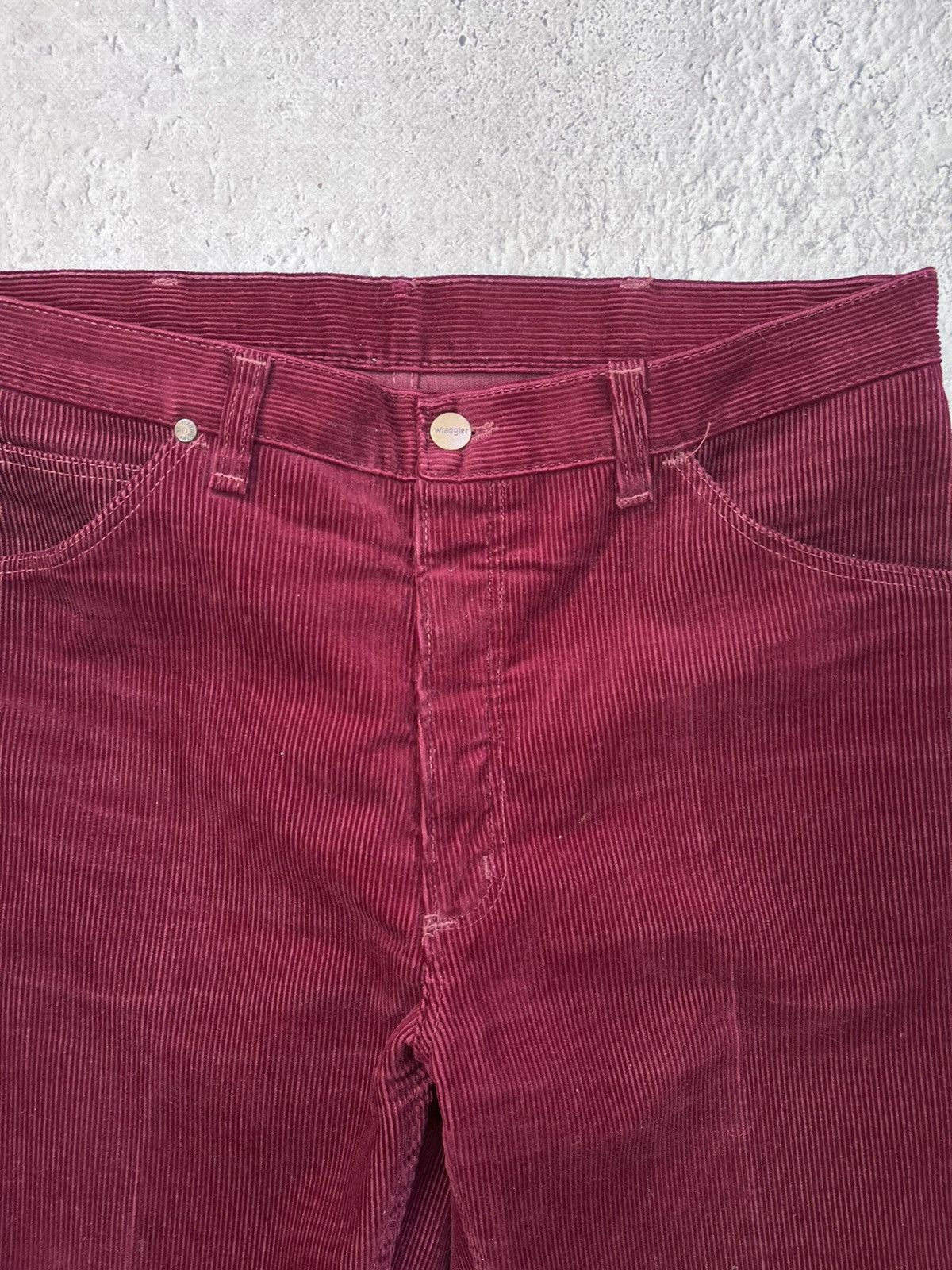 Vintage × Wrangler Vintage Corduroy Wrangler Wrancher Flare Trousers Size US 33 - 6 Thumbnail