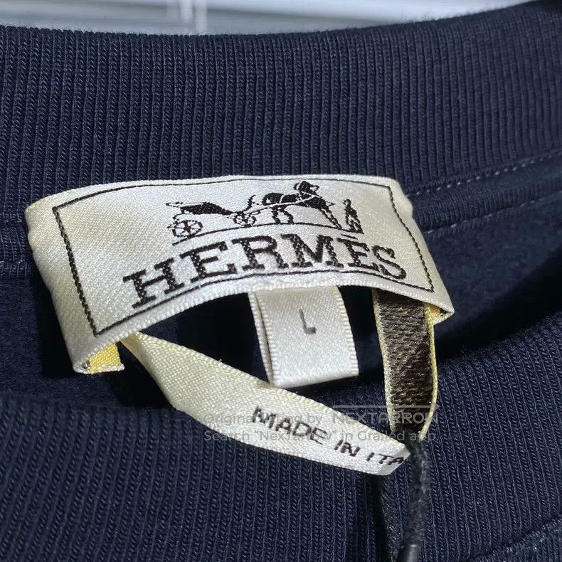 Hermes Hermes Crew neck sweatshirt with animal number print, fitt Size US L / EU 52-54 / 3 - 3 Thumbnail