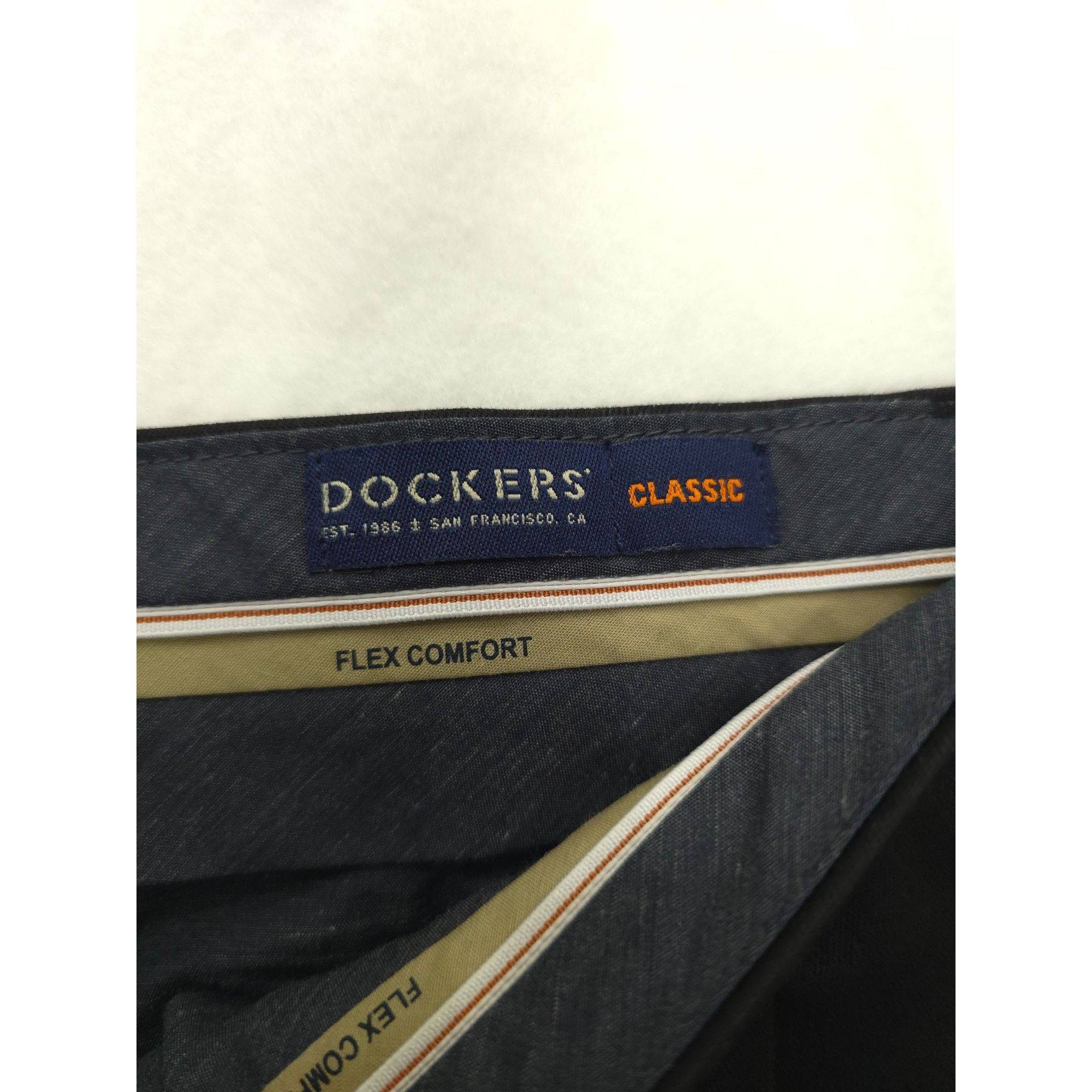 Dockers Dockers Men's Classic Flex Comfort Black Pants Water Less W3 Size US 34 / EU 50 - 3 Thumbnail