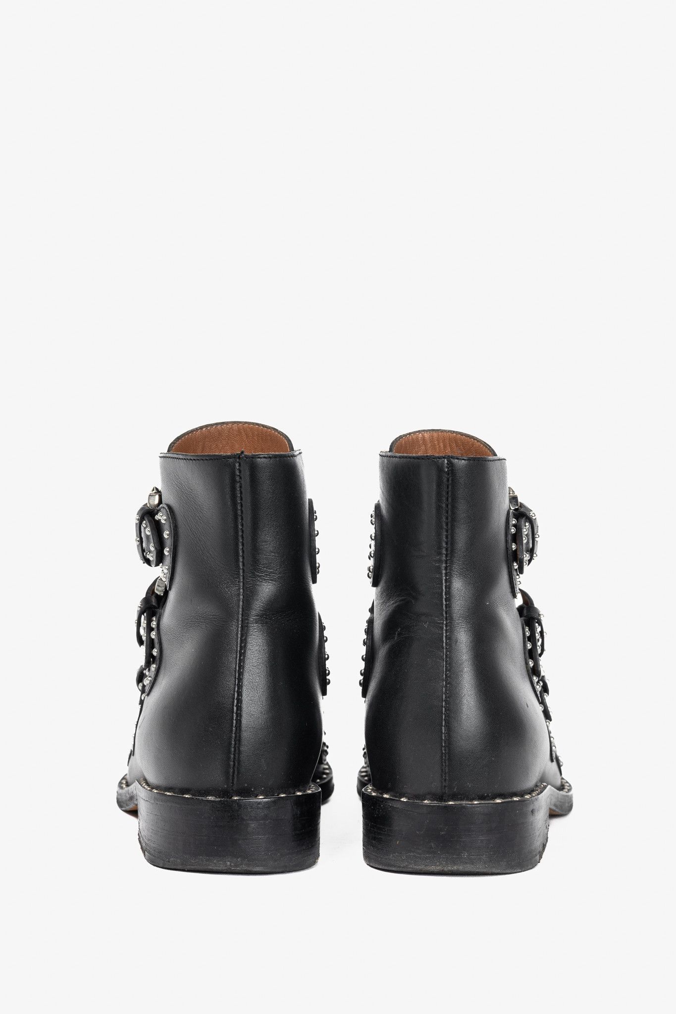 Givenchy Givenchy Elegant Prue Noir Studded Buckle Ankle Boots Size US 5.5 / IT 35.5 - 3 Thumbnail