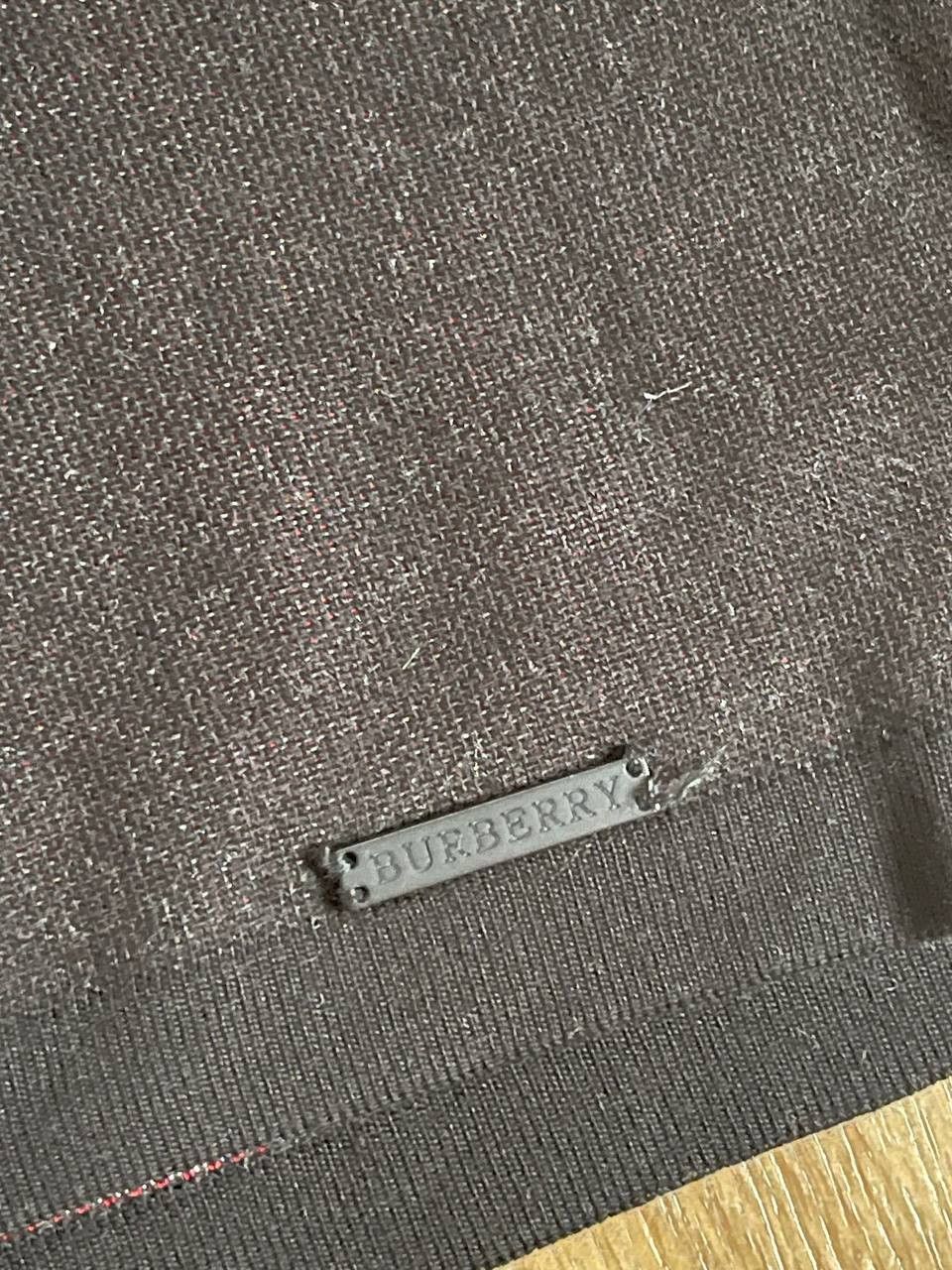 Burberry × Vintage Vintage Burberry Brit Cotton Nova Check Sweater Sz L Size L / US 10 / IT 46 - 3 Thumbnail