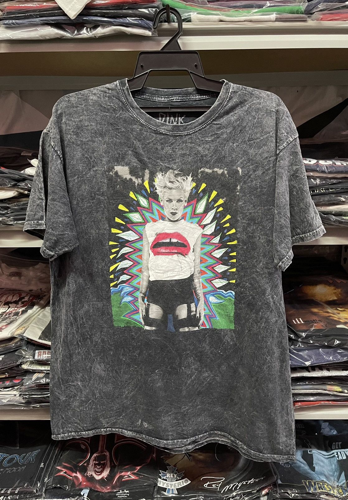 Band Tees Acid Wash x Pink🔥🔥🔥 Size US L / EU 52-54 / 3 - 2 Thumbnail